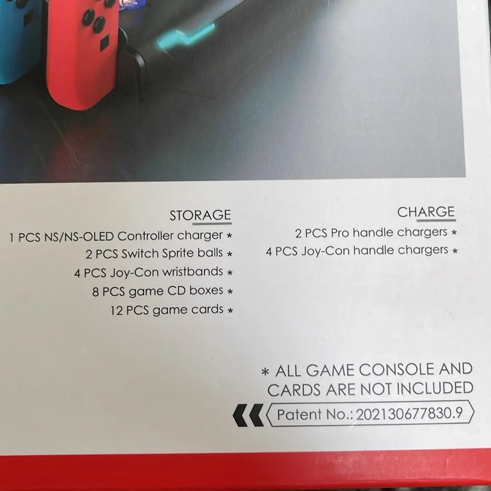 KJH Switch Accessories Organizer Station Controller/J-Cons Charger Games Storage